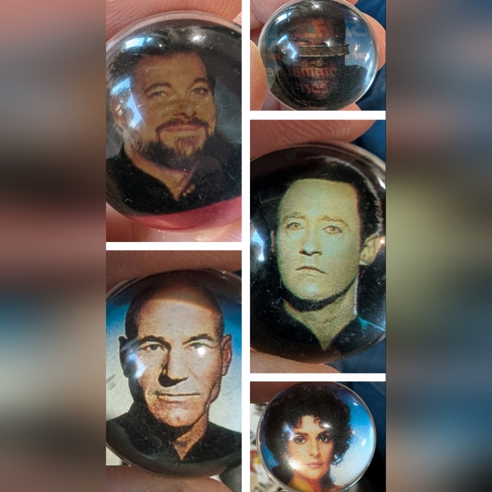 Vtg. Star Trek Next Generation Marble Set